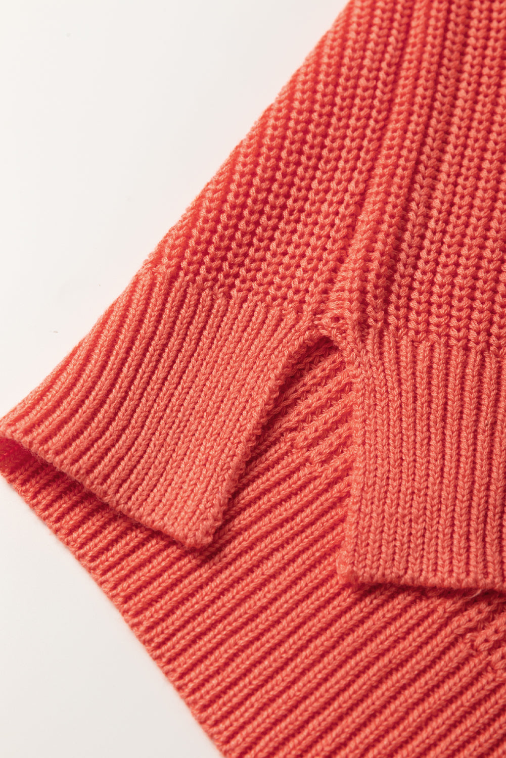 Flamingo Solid Textured Knitted Notch V Neck Sweater Vest